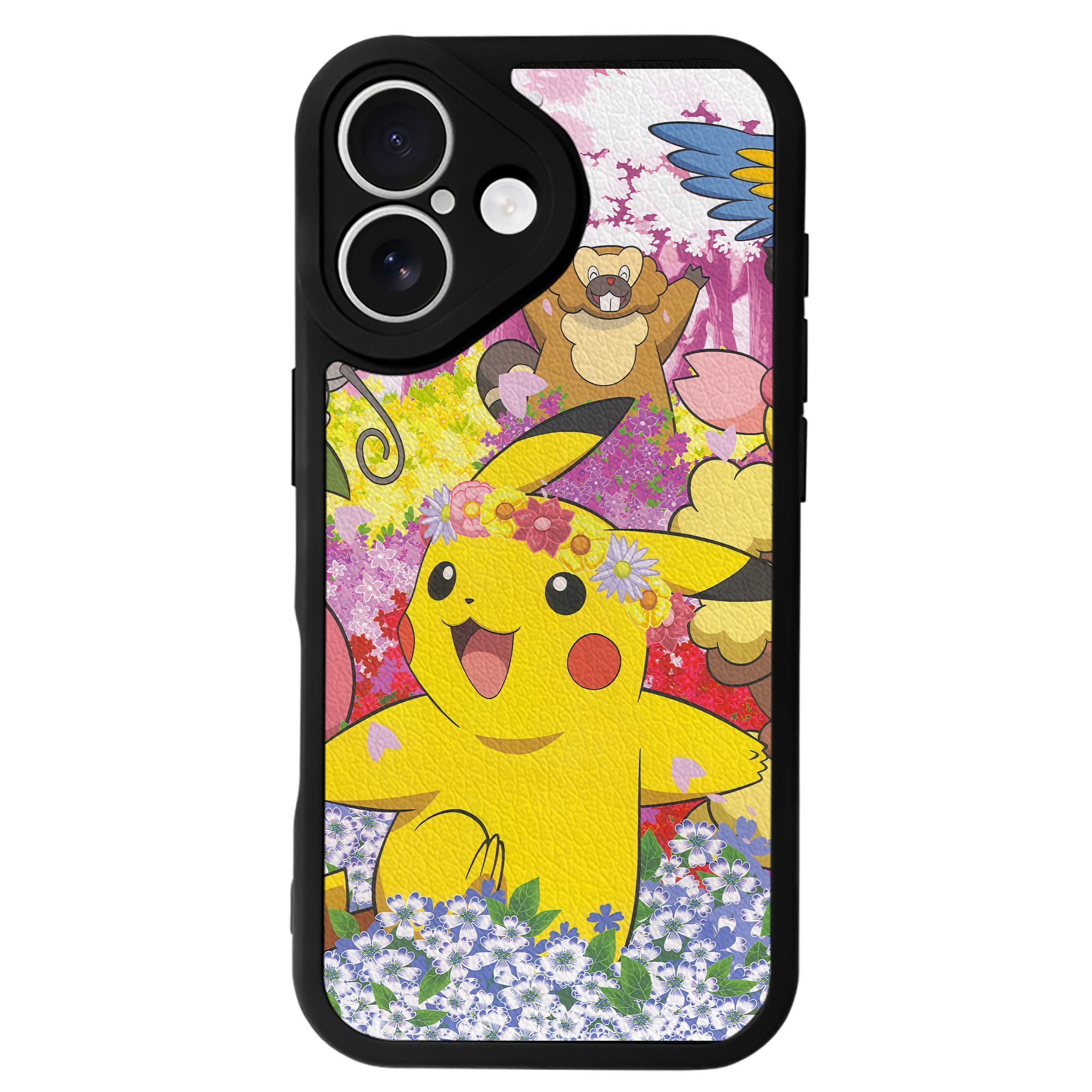 （画像用） ポケットモンスター Pokémon 【iPhone 16シリーズ対応】シリコンスマホケース（レザー調） 材質：シリコン